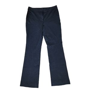 White House Black Market WHBM The Slim Women's Black White Striped Dress Pants 8